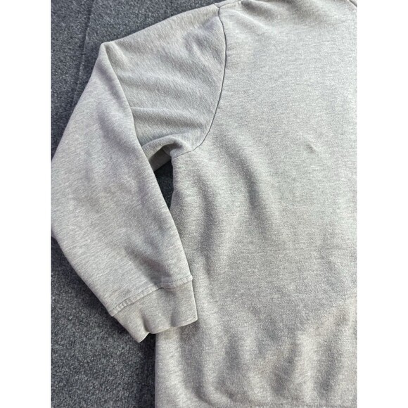 Vintage J Crew Sweat Shirt 1/4 Zip Pullover Mens Large Grey Hong Kong Fall Lg - Picture 4 of 16